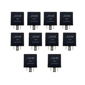 Kit 10 Rele Pisca 3 Terminais 12V S/ Suporte Palio Strada
