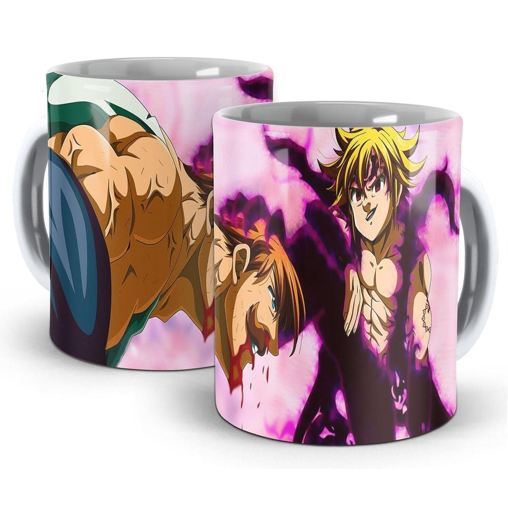 Caneca Nanatsu No Taizai - Meliodas Vs Escanor - M17