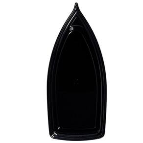Barco Açaí Sushi Sashimi 22x10x3,5cm Pequeno Preto
