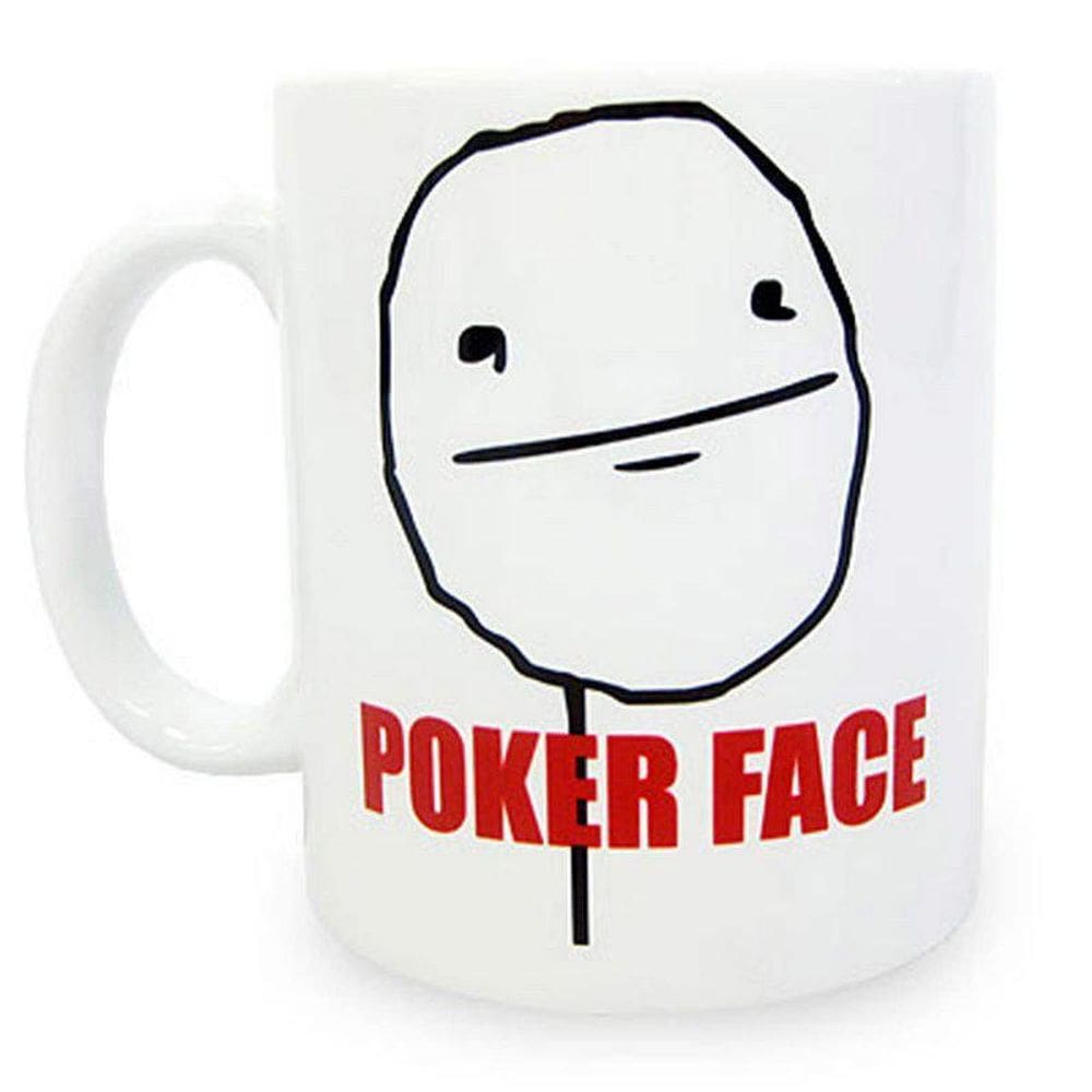 Caneca Meme Poker Face