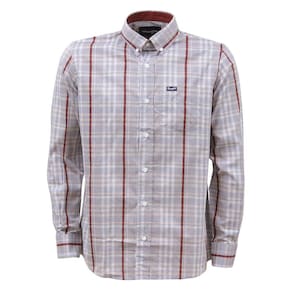 Camisa Masculina Xadrez Cinza Manga Longa Wrangler 37795