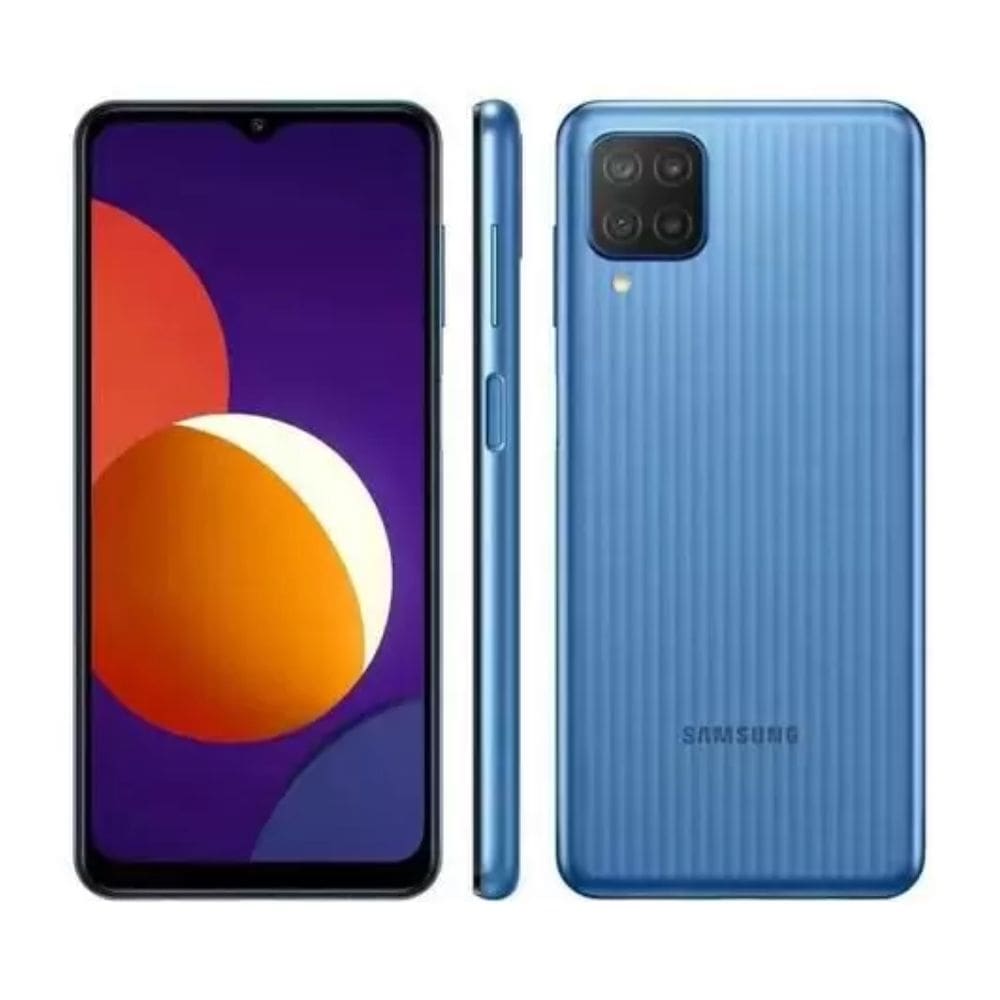 Usado: Samsung M12 64 GB Azul - Muito Bom