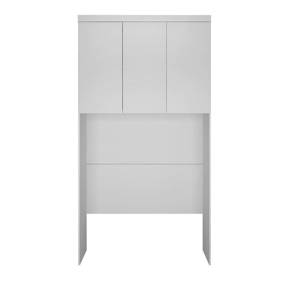 Modulado Aéreo Solteiro 3 Portas - Linea-Branco - Móveis Novo Horizonte