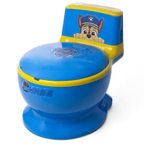 Penico Infantil Privadinha Vaso Sanitário Troninho Musical com Som de Descarga Patrulha Canina Azul Menino Chase