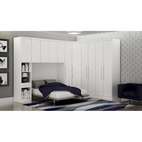 Modulado Completo Casal 6 Portas 6 Gavetas - Linea-Branco - Móveis Novo Horizonte
