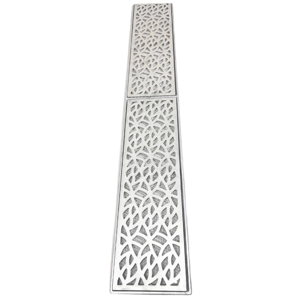Ralo 15x100 Garden Alumínio com Tela Anti Insetos e Aro Porta Grelha Piscina Quintal 15cm x 100cm