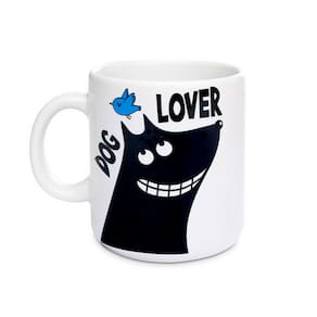 Caneca Porcelana Branca Pet Dog Lover 270ml