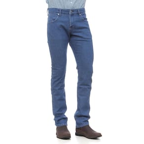 Calça Jeans Masculina Azul Slim com Elastano Wrangler 28416