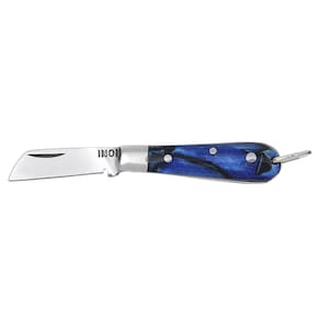 Mini Canivetee para Chaveiro em Aço Inox Azul Rodeo West 29521