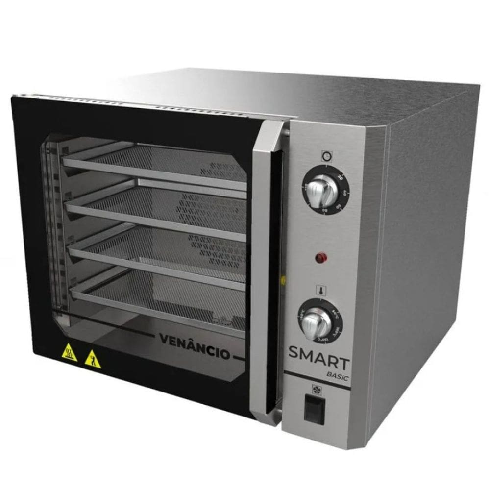 Forno Convector Smart Basic Elétrico Venâncio 4 Esteiras Total Inox FCSB4E-ININ 127v