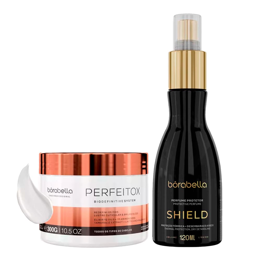 Kit Perfeitox Alinhamento 300g e Shield Perfume Bórabella