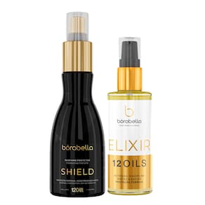 Kit Óleo Elixir 12 Óleos, Shield Protetor Térmico Bórabella