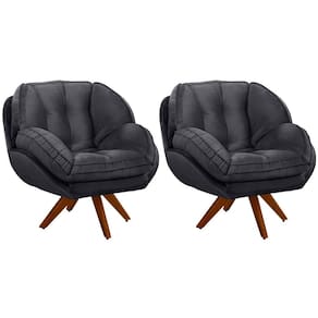 Kit 2 Poltronas para Sala e Escritório Base Giratória Vitória