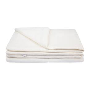 Edredom Bebê para Berço Liso 90cm x 70cm Off White - Hug