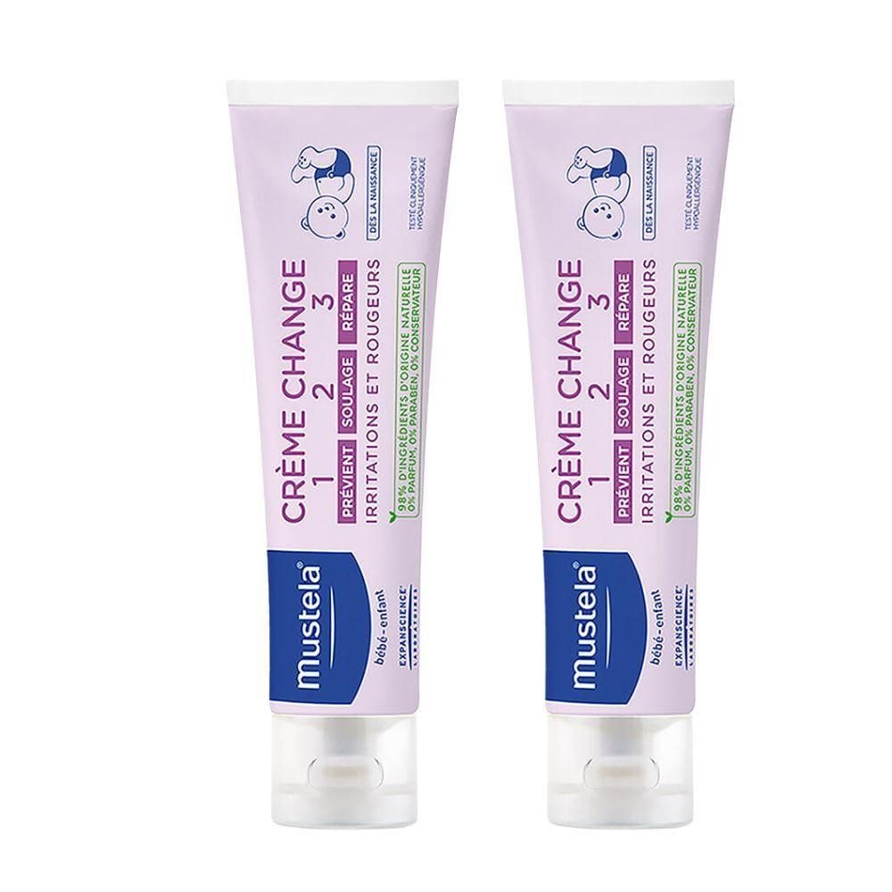 Kit 2 Mustela Creme Vitaminado Preventivo de Assaduras Tripla Ação 110g
