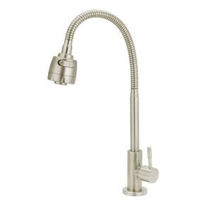 Torneira De Mesa Cozinha Gourmet Alta Inox Escovado - Flex