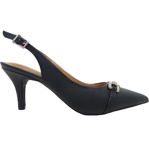 Sapato Scarpin Feminino Casual Dia a Dia Trabalho Salto Médio com Strass Vizzano 1185.1131
