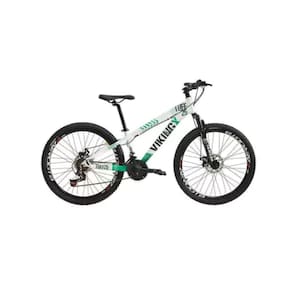 Bicicleta Vikingx Branco verde TUFF25/30 Aero Aro 26 Cambios Importados 21V