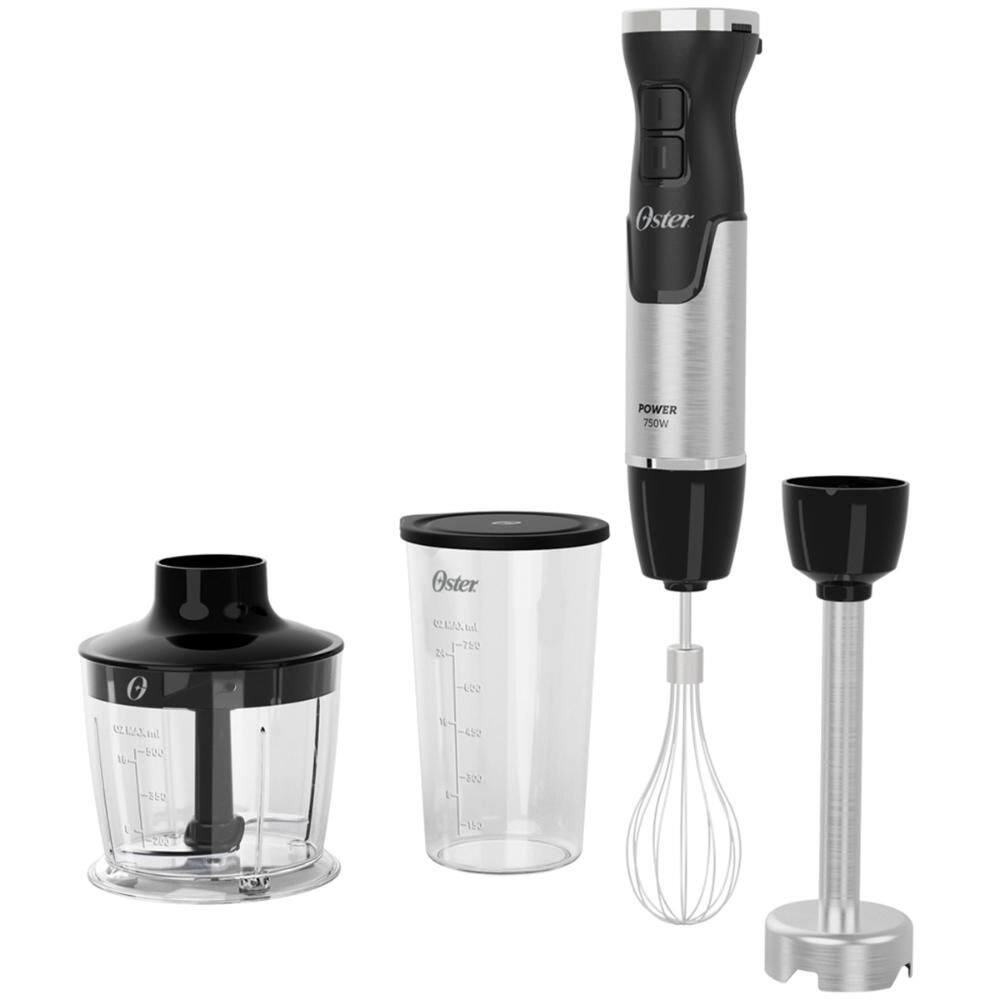 Mixer Power Oster Black Inox 3 em 1 Lâminas em Aço Inox 750W OMIX570 Preto 220V + 3 Acessórios