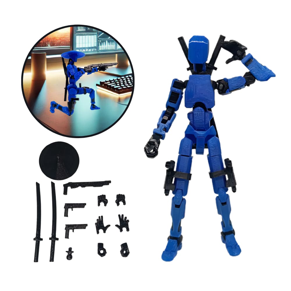 Boneco Dummy 13 ActionPro Articulado para Exposição AZUL