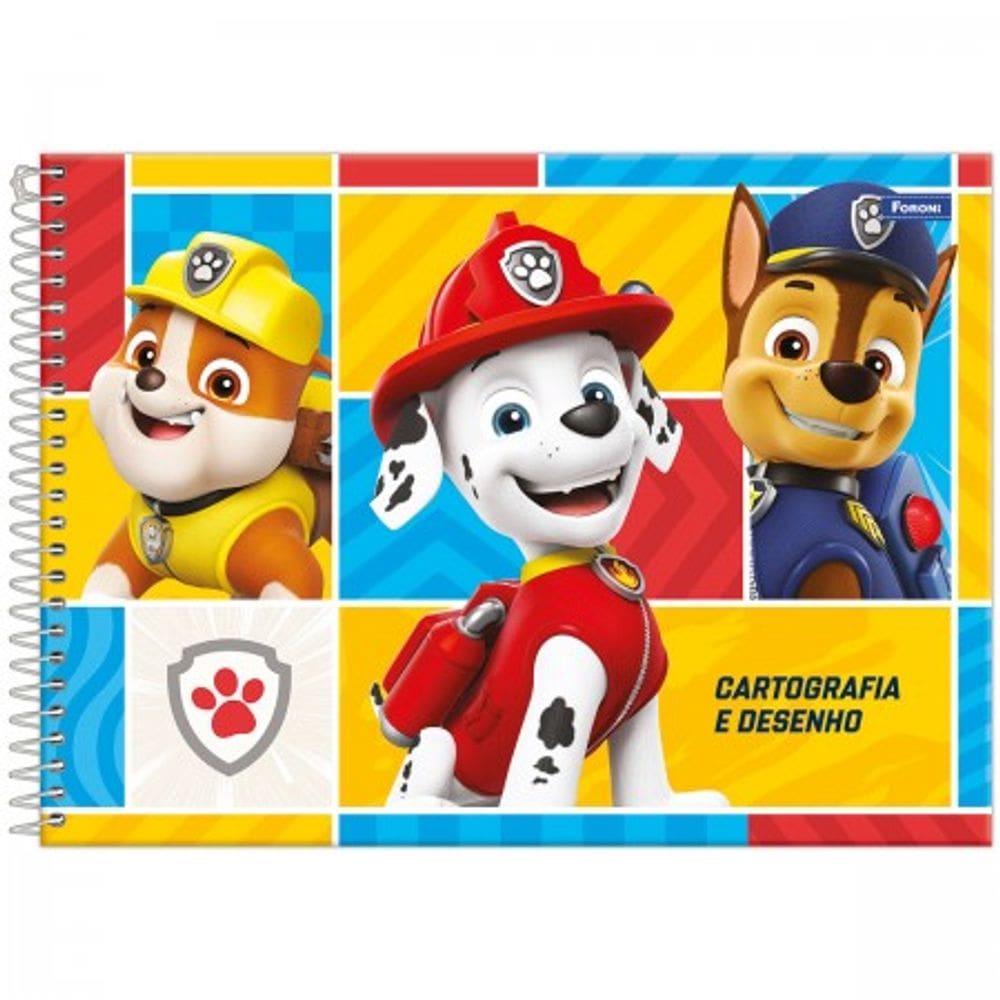 Caderno Desenho 80 Folhas Patrulha Canina Foroni 60822