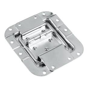 Kit 4 Dobradiça Embutir Limitador 45 Grande Cromada Lu-D02