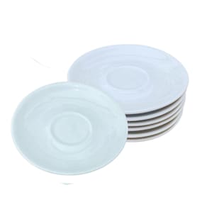 kit Jogo conjunto 6 Pires p/ xícaras café chá - Porcelana