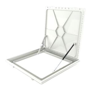 Tampa Casa Maquina 80x80cm Com Rebaixo Para Alumínio Branca