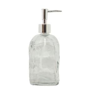 Saboneteira Porta Sabonete Líquido Vidro Clear Geométrico 500ml - Tuut