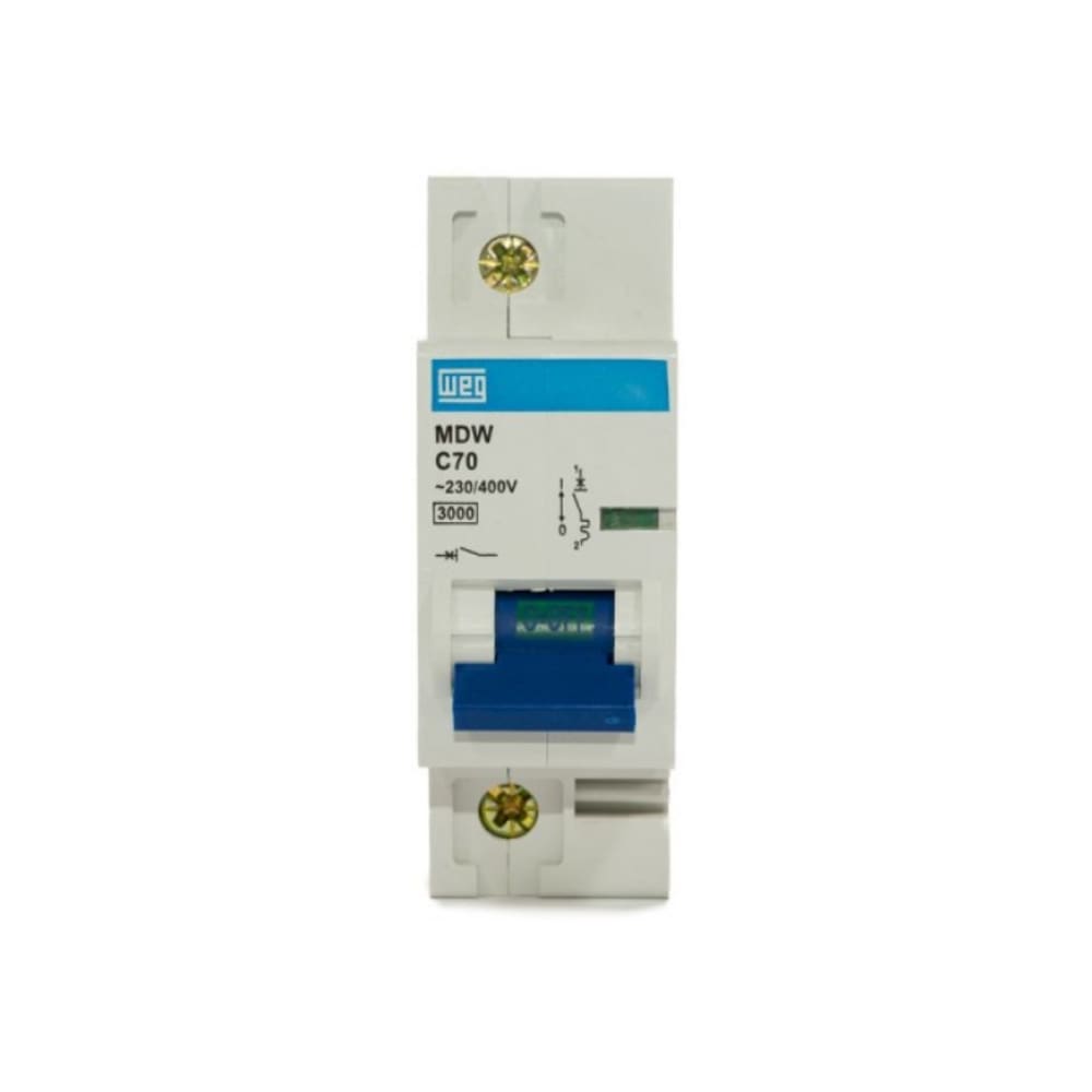 Disjuntor Din Unipolar 70A C 3Ka Weg