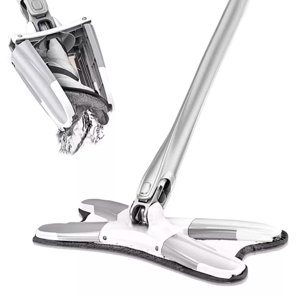Mop Rodo 360 Limpa e Esteriliza da Brilho Passa e Torce o Pano Auto Extrusão + Escova Multiuso