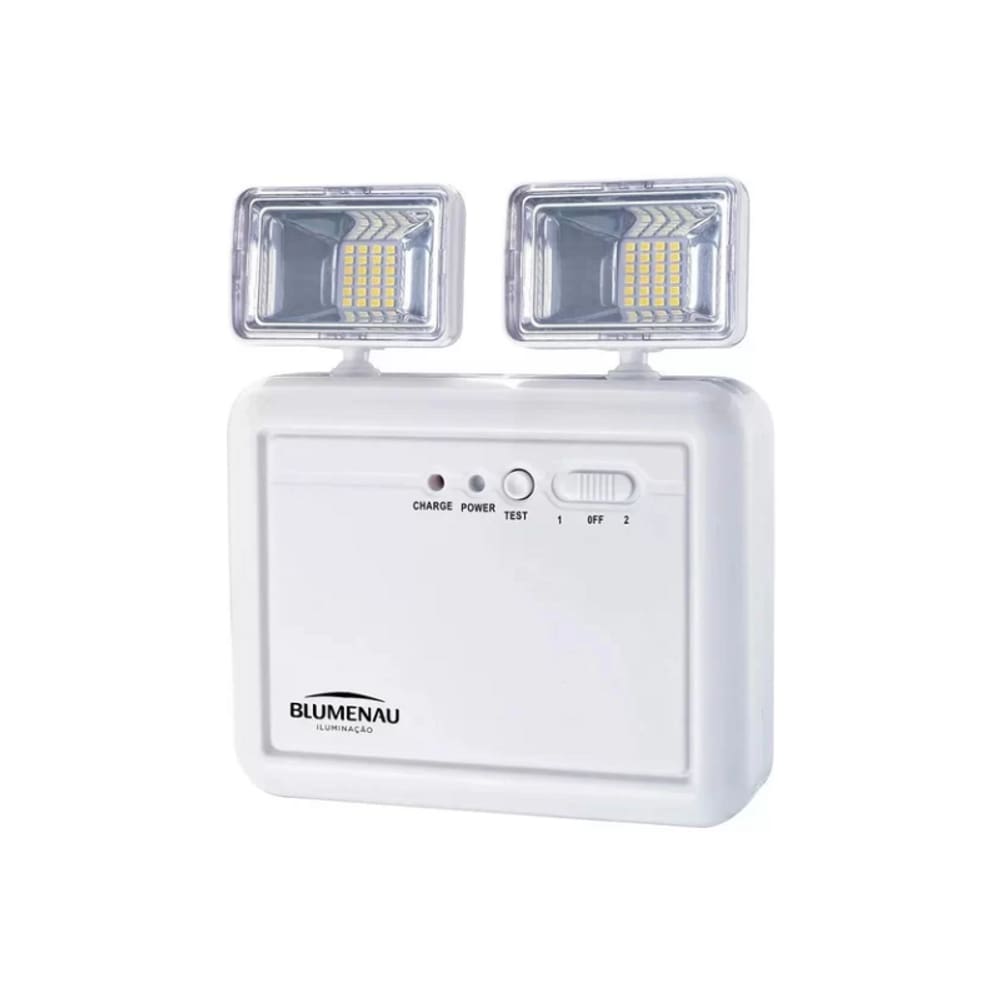 Bloco de Emergência Autônomo Led 2200 Lumens com Bat. Selada Blumenau Iluminação