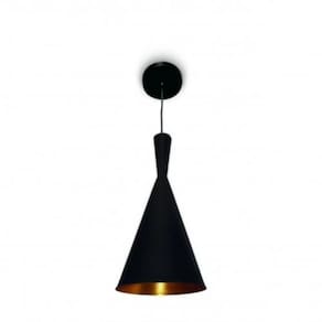 Pendente Alumínio 1xE27 com Interruptor Dourado Blumenau Iluminação