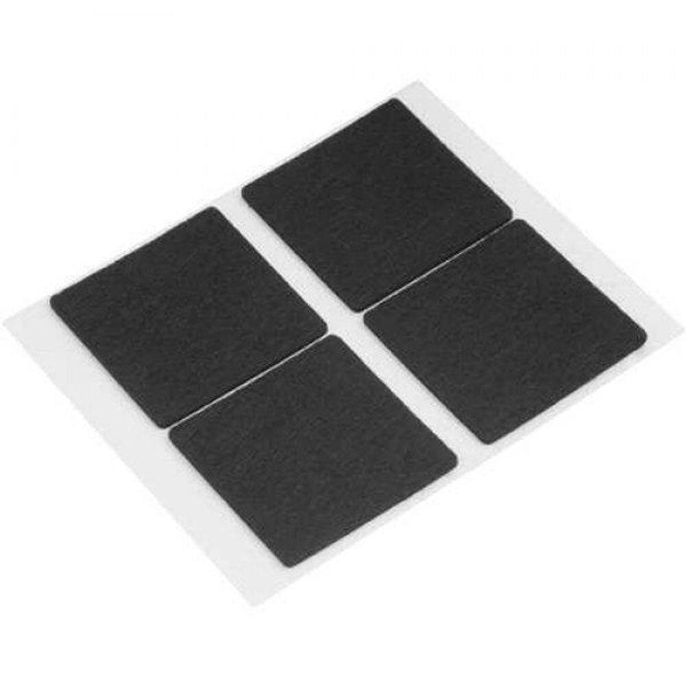 Feltro Quadrado 50Mm Preto 4Pc - Vonder