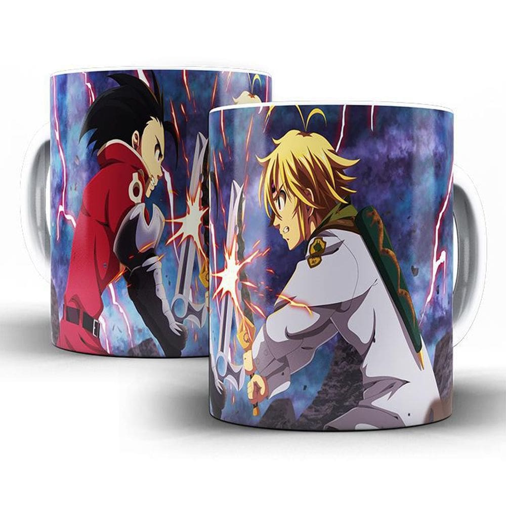 Caneca Nanatsu No Taizai - Meliodas Vs Zeldris