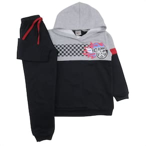 Conjunto Infantil Menino Moletom Flanelado Touca e Estampa
