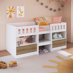 Cama Infantil Ilha Bela 2 Portas Marrom - Art In Móveis