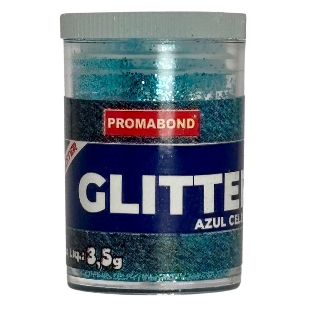 Glitter Azul Celeste 3,5g Poliéster