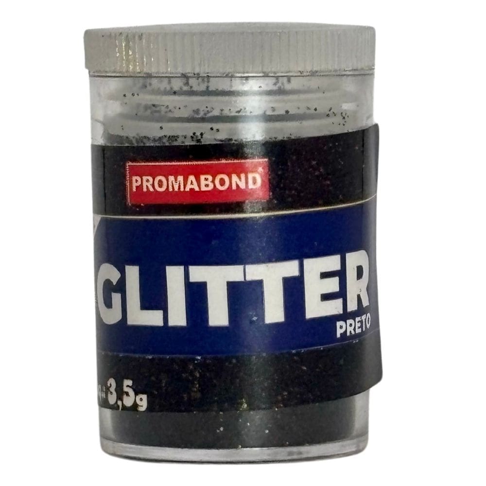 Glitter Preto 3,5g Poliéster