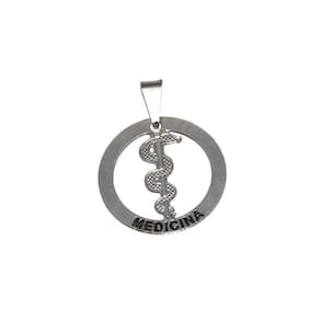 Pingente Minha Profissão Medicina Medica Aço Inox