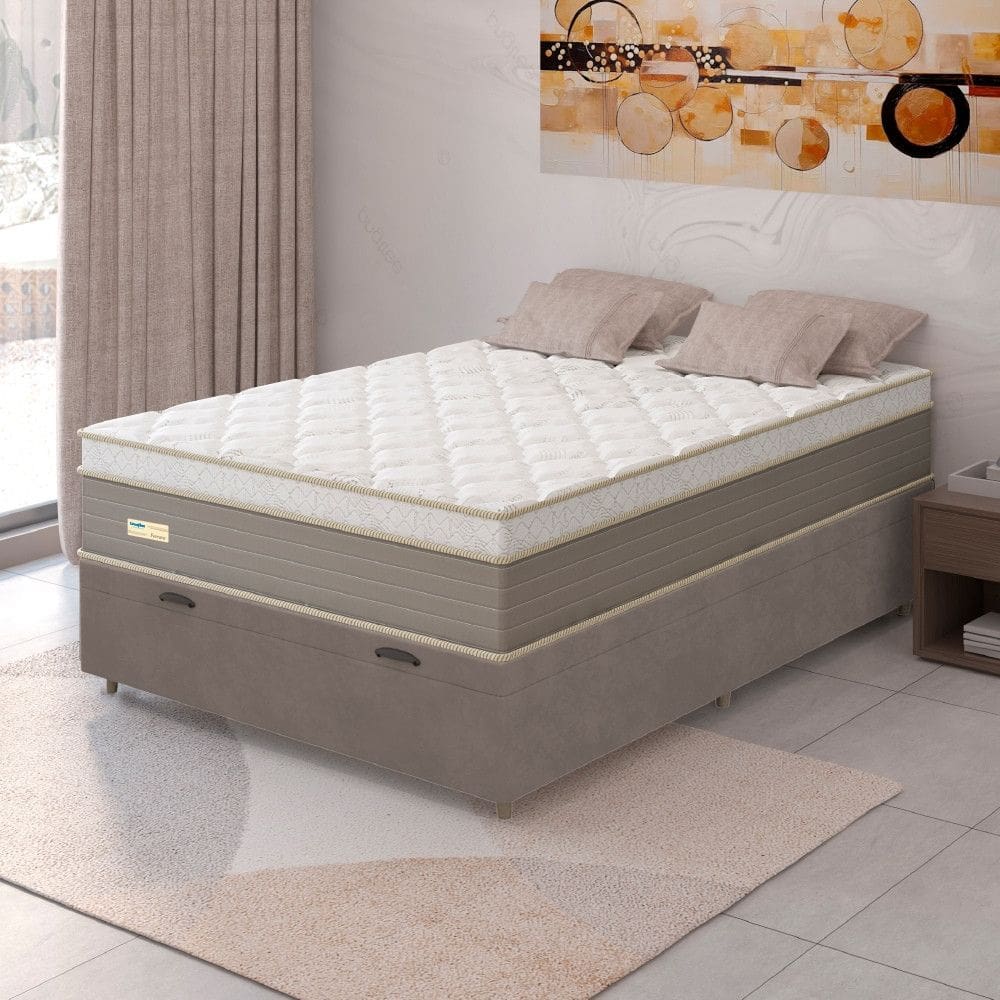 Cama Box Baú Casal 138cm Ferrara JSW Umaflex