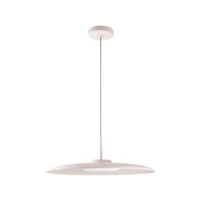 Lustre Pendente Slim Dot Moderno Redondo Led Algodão 19W