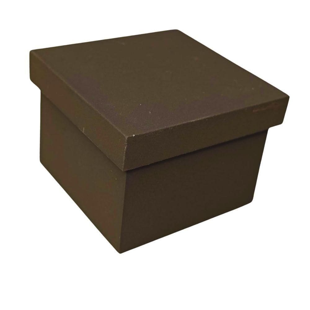 Caixa Pequena Para Lembrancinhas Em Mdf (7x7x5,5) Marrom