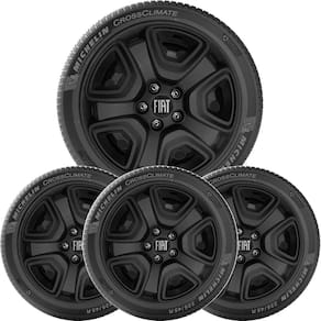 4X Calota Fiat Toro 2021 Aro 16 Preto Brilhante 300Cp