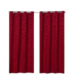 Cortina Jacquard 4,00x2,30 Para Varão Simples Rosê Rosa