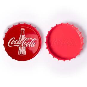 Porta Copos Coca Cola Vermelho E Branco 8,5cm - 6 Unidades