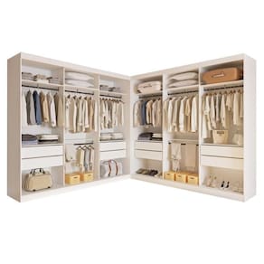 Closet Paris Duo Premium Com 8 Gavetas MinastexBranco