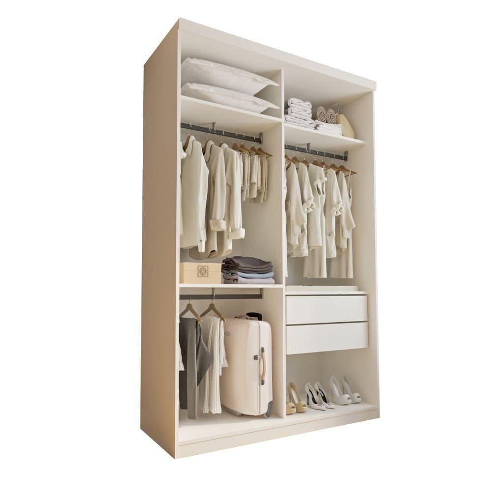 Closet Júlia Com 2 Gavetas MinastexBranco