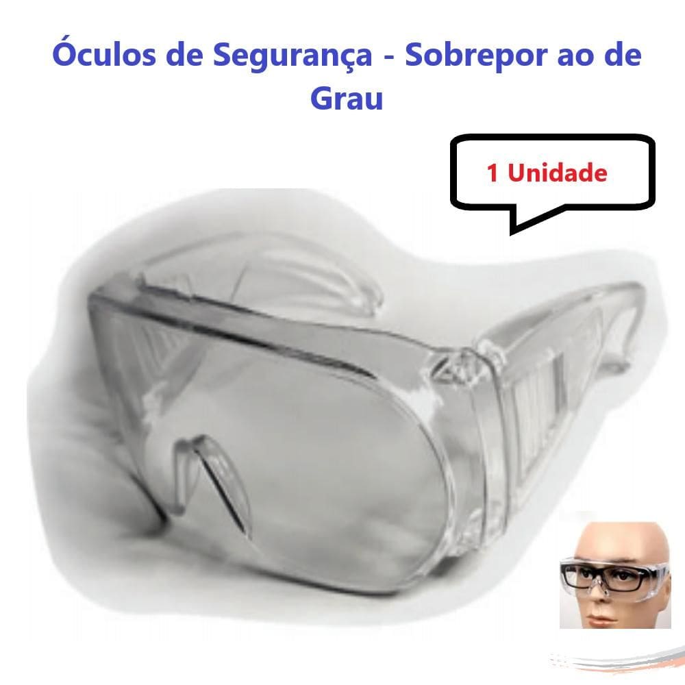 óculos Proteção Epi Sobrepor Ao De Grau Incolor Médico Saúde [F103]