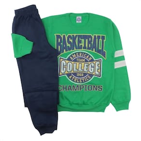Conjunto Juvenil Moletom Flanelado Estampa Basketbal Inverno